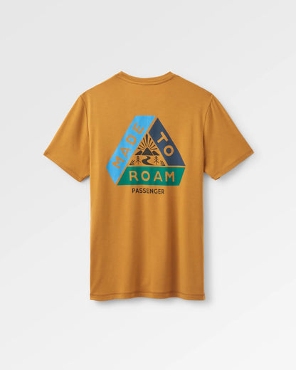 Trail Active T-shirt - Dusty Ochre - Flatlay