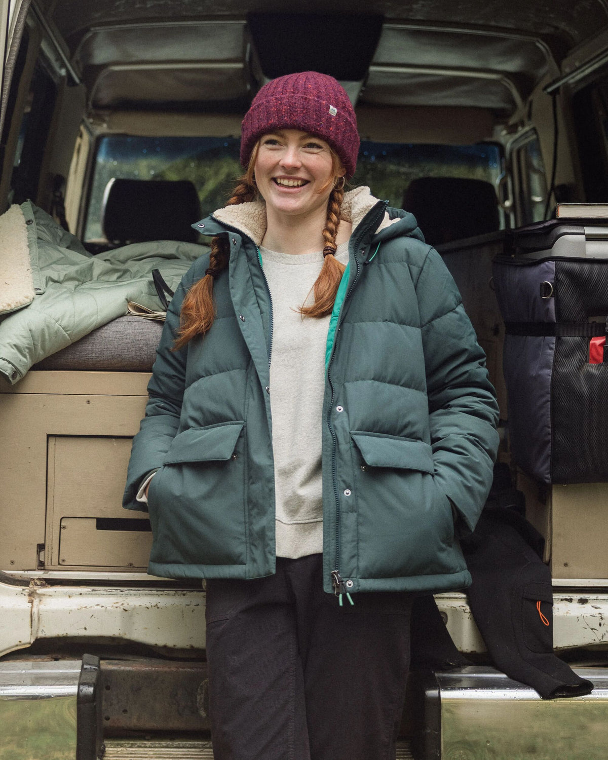 Nook Down Jacket - Dark Fern  - Lifestyle