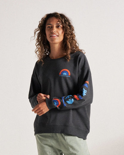 Papercut Sweatshirt - Black - Studio Model