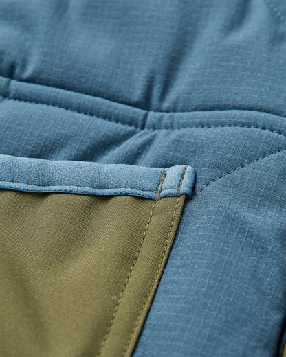 Campscape Fleece Lined Parka - Khaki/Dark Denim - Flatlay