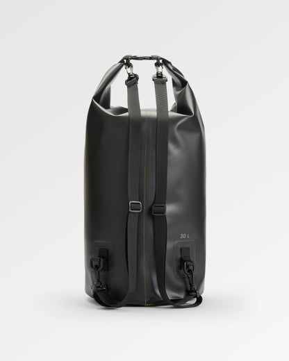 Tide 30L Dry Bag - Black - Flatlay