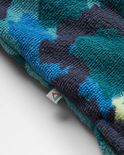 Tulum Towel Poncho - Alpine Camo Khaki - Flatlay