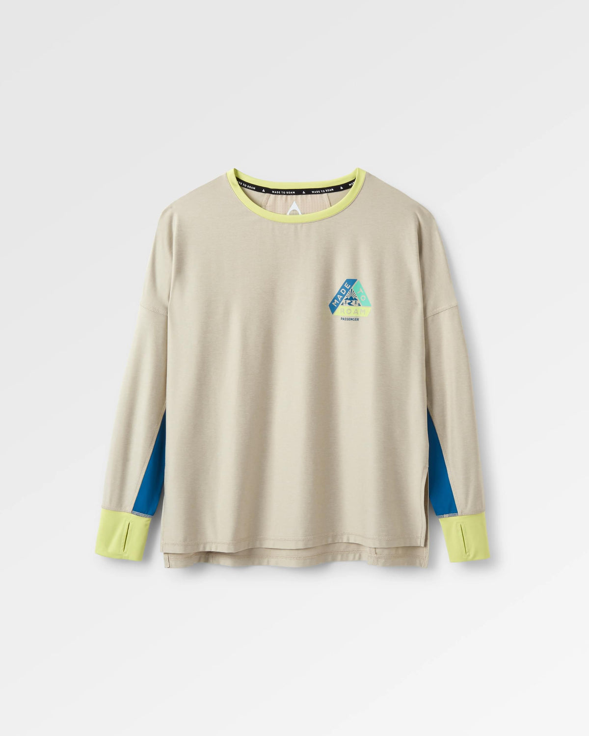 Pacifica Active LS Top - Birch Marl - Flatlay