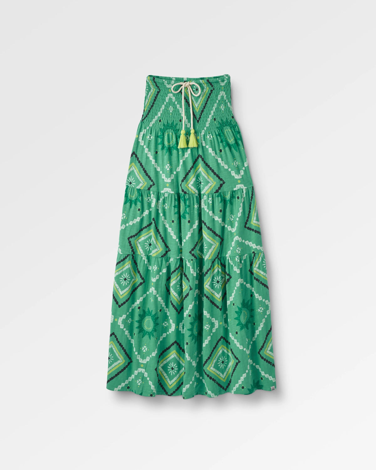 Fareway Maxi Skirt - Sunburst Green Spruce - Flatlay