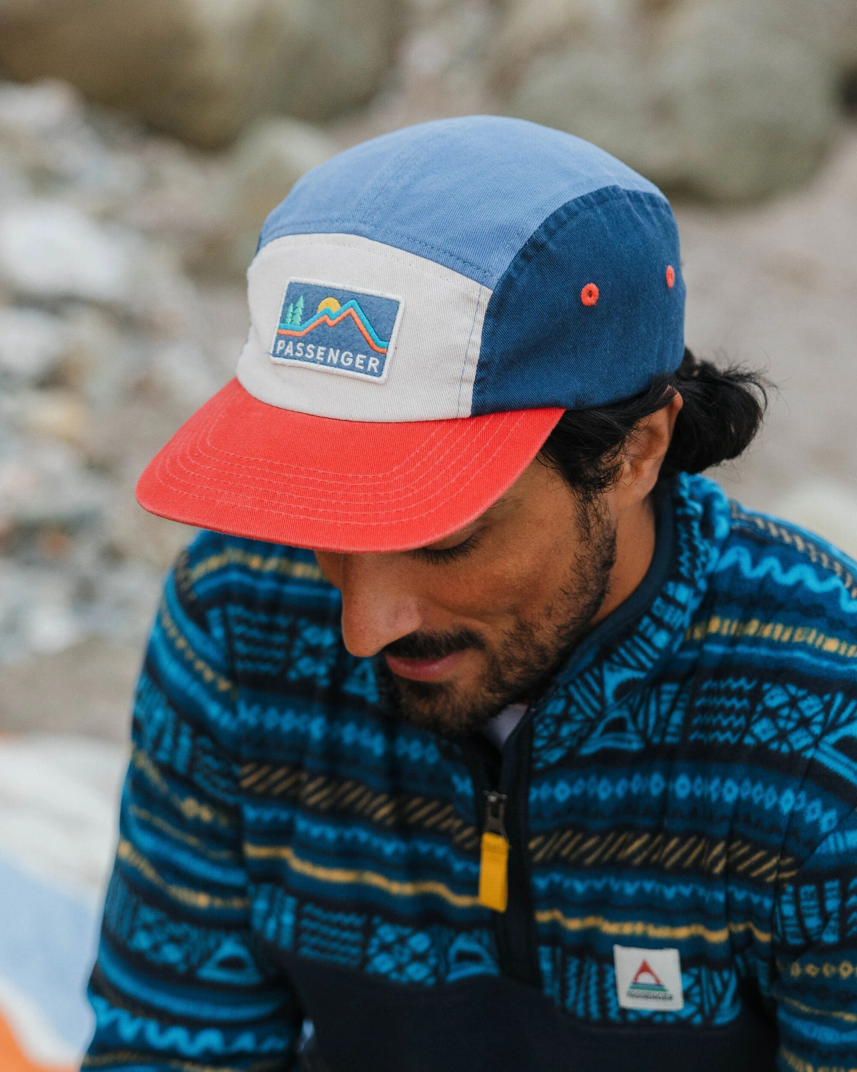 Made To Roam 5 Panel Cap - Moonlight Blue Multi -  - Male