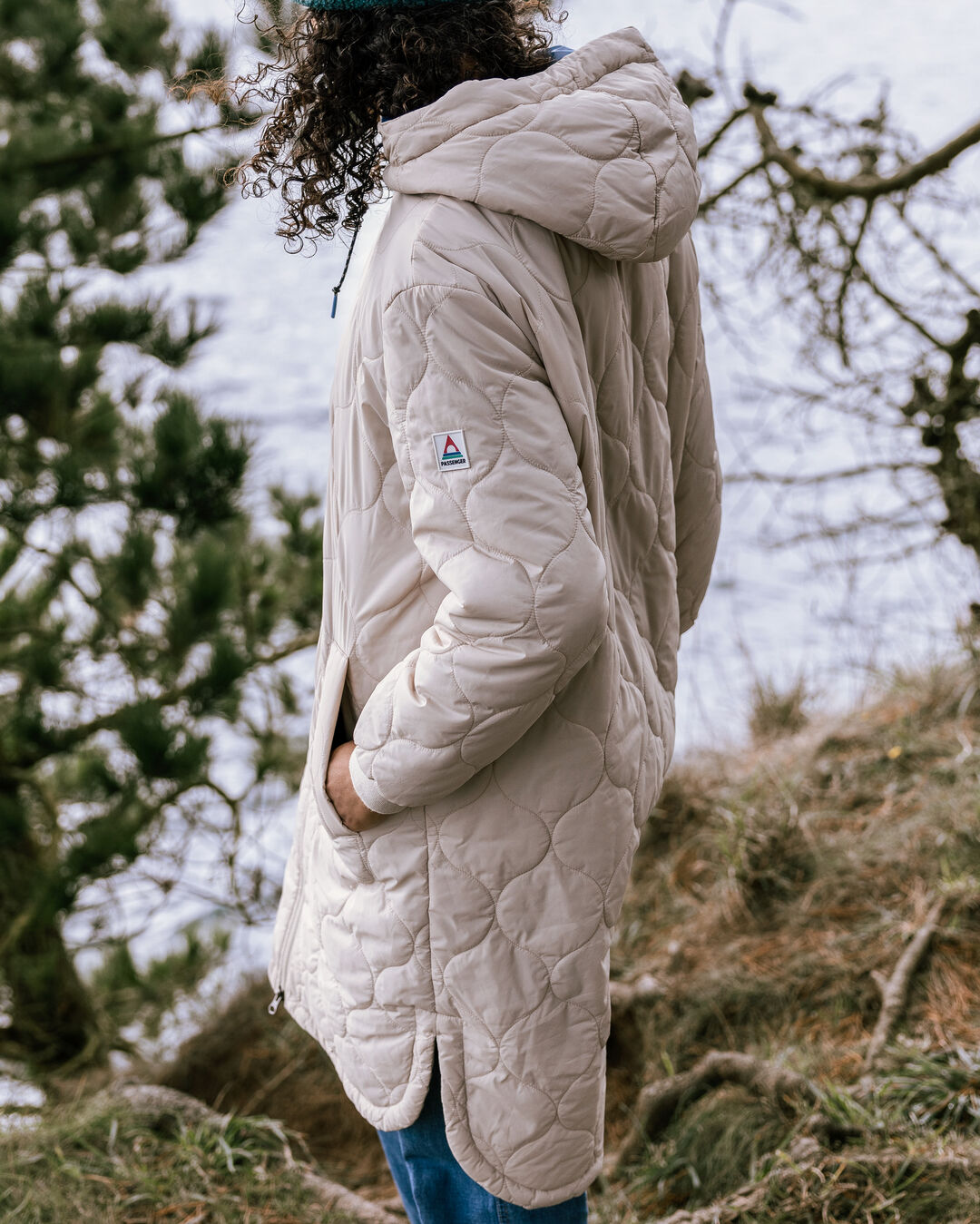 Flora Long Insulated Parka - White Pepper - Lifestyle