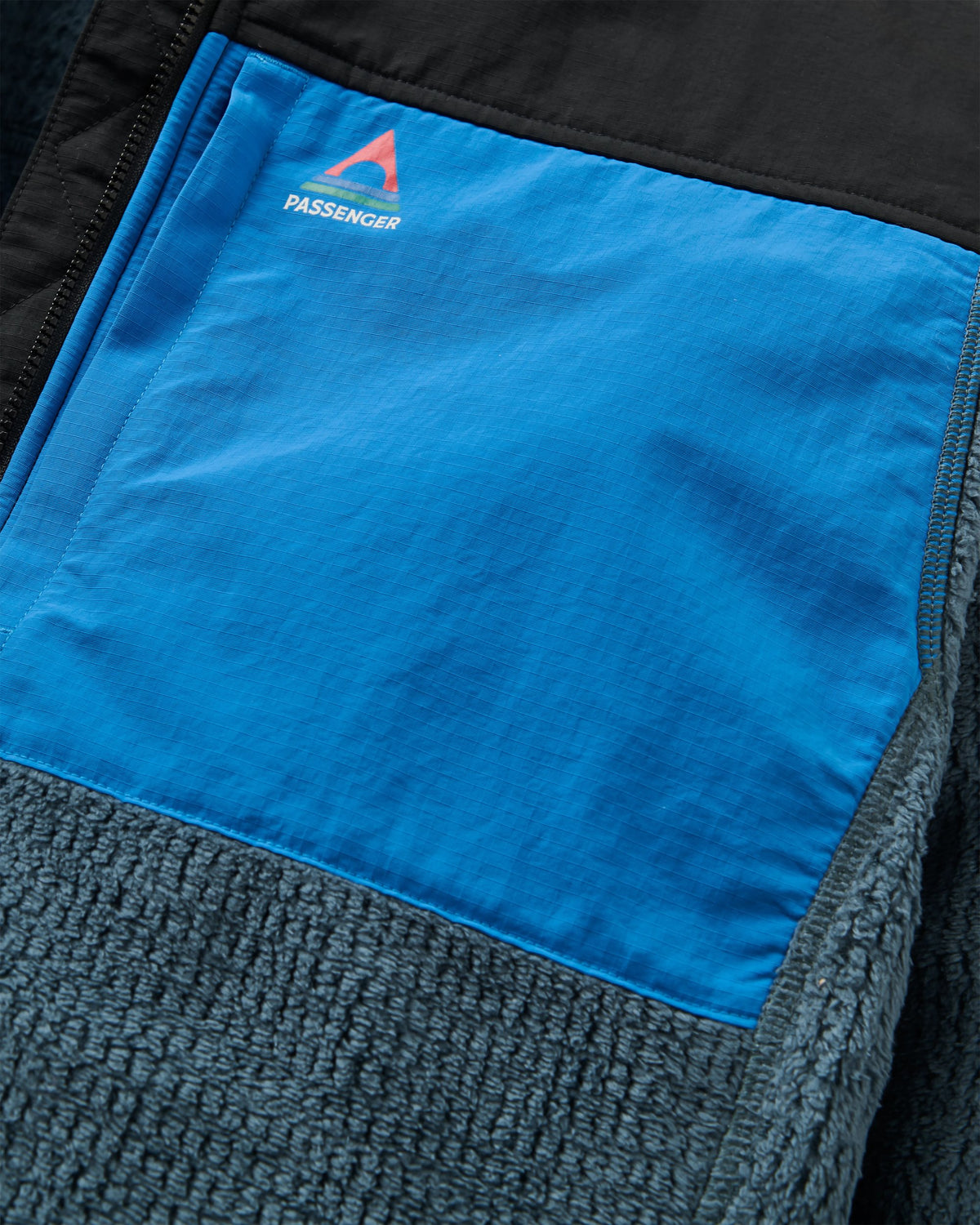 Venturescape Men's Fleece - Storm Grey/Black - Flatlay