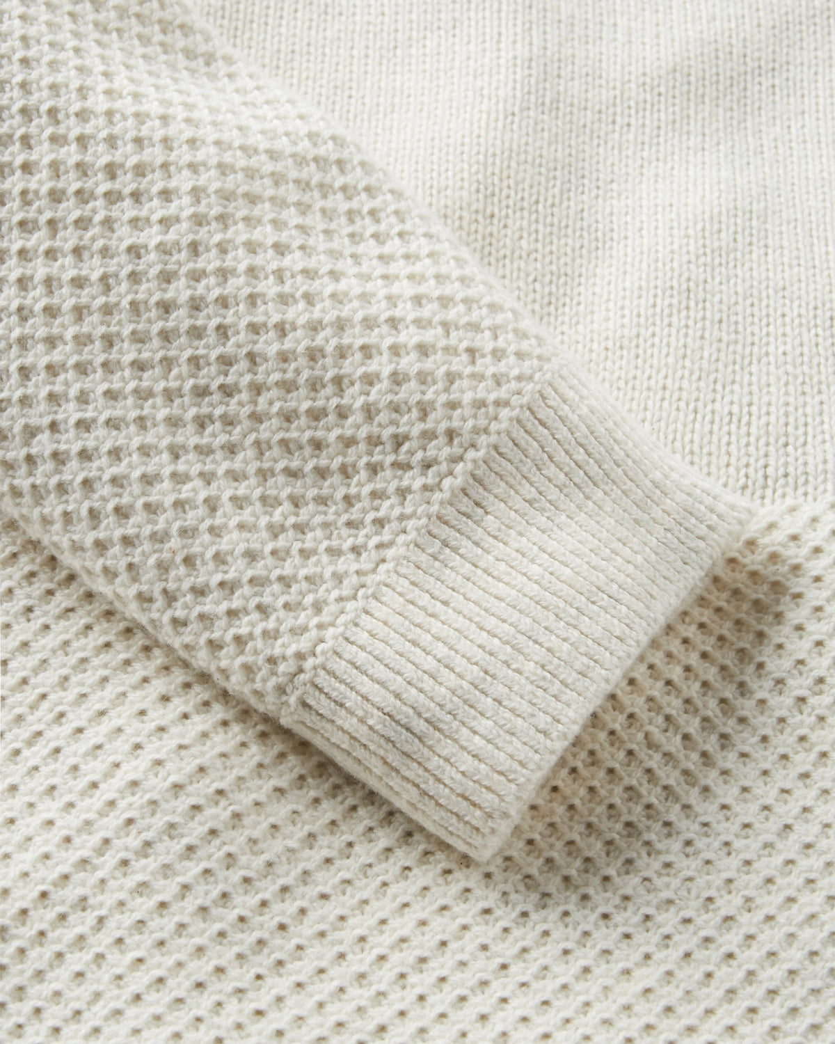 Cove Knitted Jumper - Off White - Flatlay