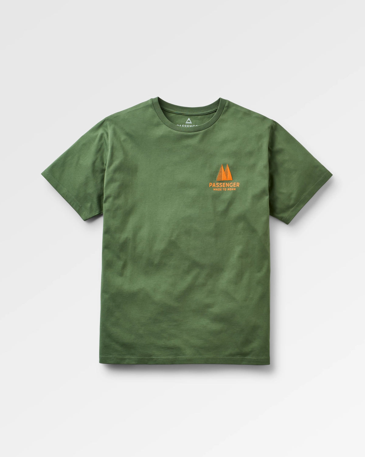 Trees Cotton T-Shirt - Wild Green - Flatlay
