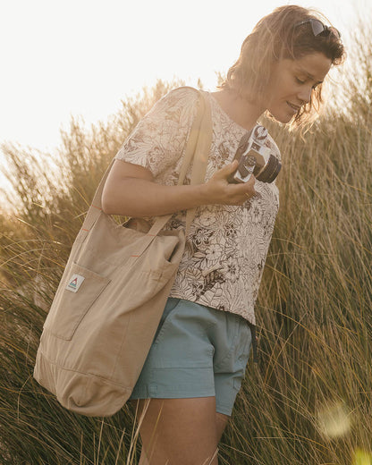 Evergreen Tote Bag - Biscuit - Lifestyle