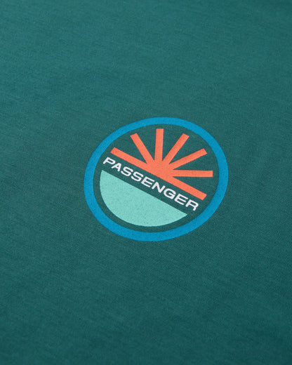 Chase The Light Drirelease® Active T-Shirt - Deep Ocean - Flatlay