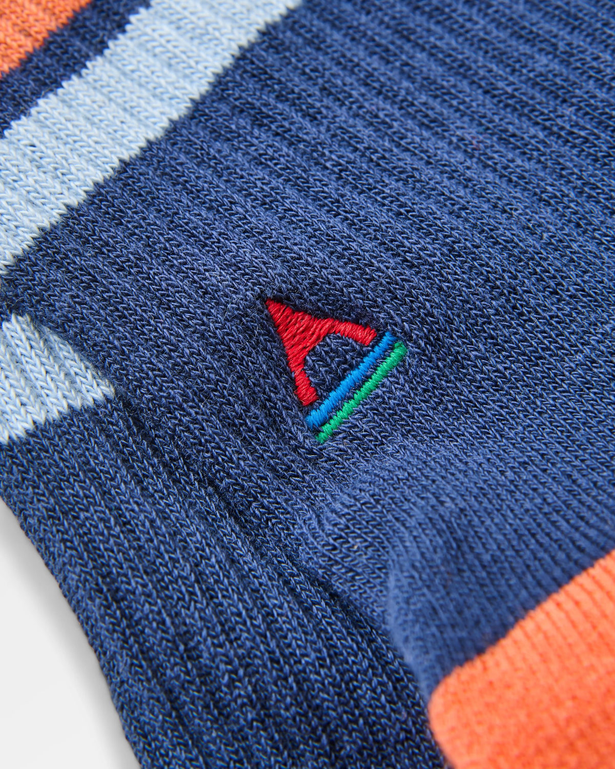 Classic Midweight Crew Socks - Rich Navy - Flatlay