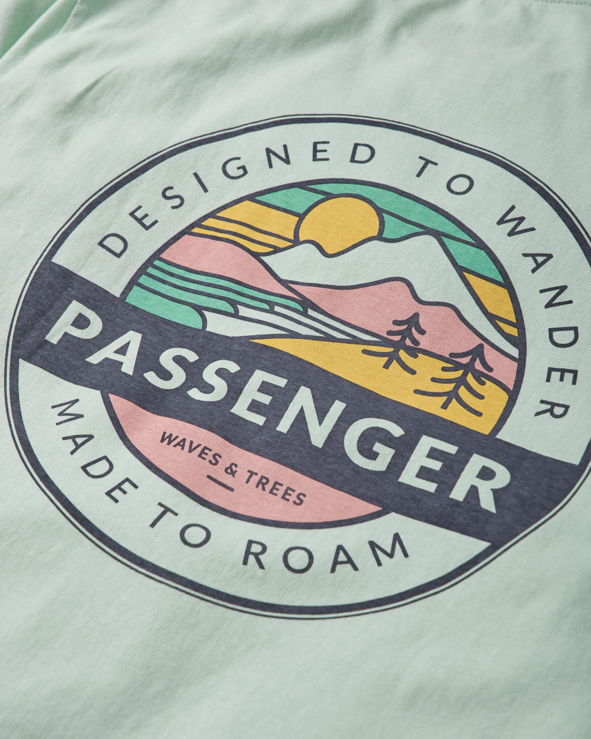 Odyssey Cotton T-Shirt - Surf Spray - Flatlay
