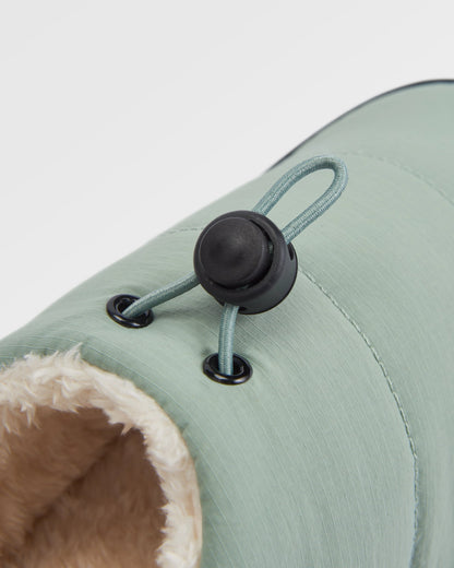 Step Out Women's Fleece Lined Slipper - Pistachio - Flatlay