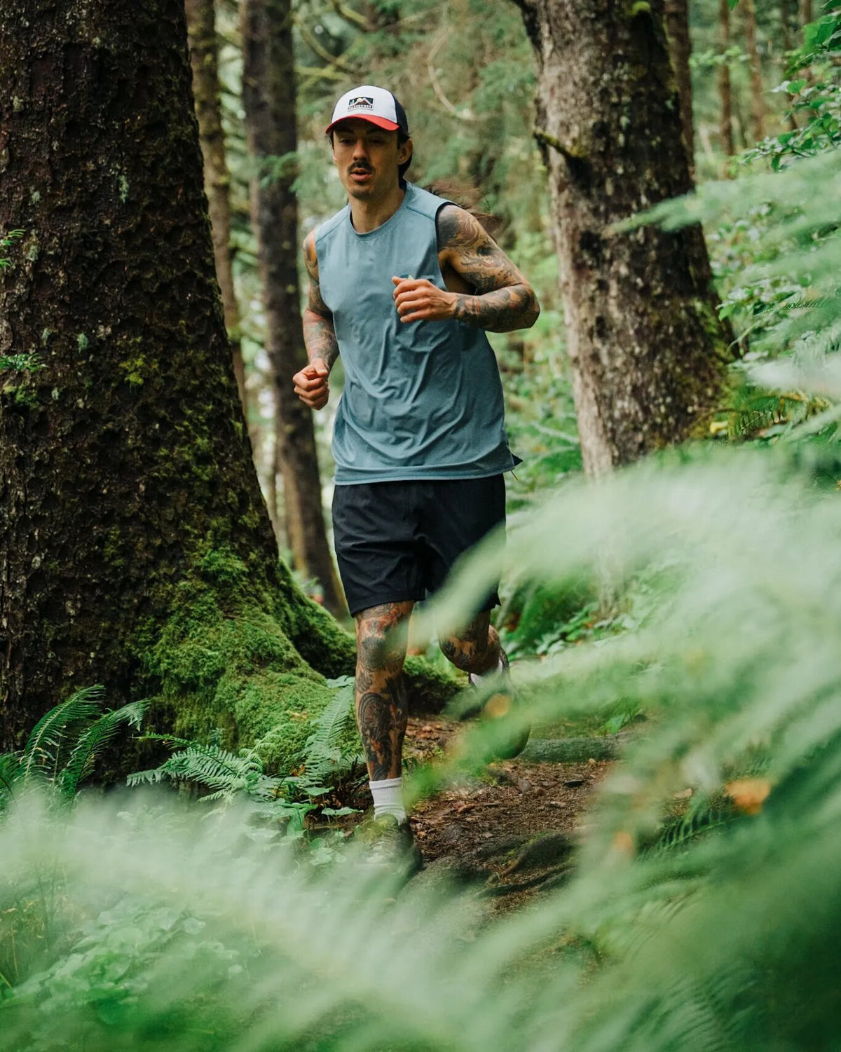 Boardwalk Active Vest - Blue Steel Marl - Lifestyle