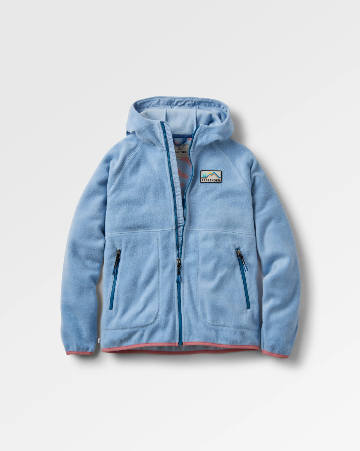 North Coast Vista Full Zip Sherpa Fleece - Blue Fog - Flatlay
