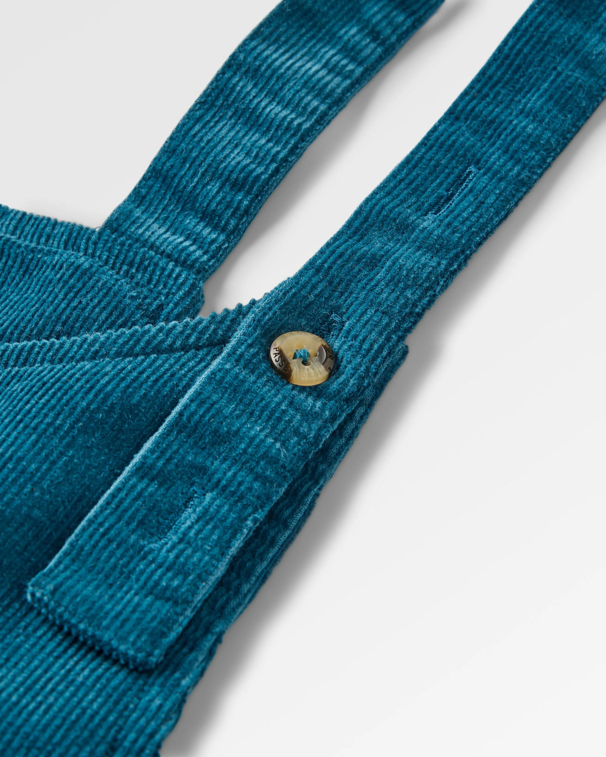 Meadows Cotton Cord Dungarees - Tidal Blue - Flatlay