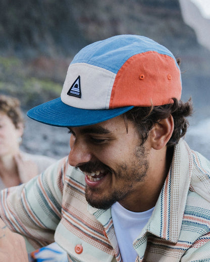Fixie 5 Panel Cap - Sunrise Orange/ Moonlight Blue Multi - Lifestyle - Male
