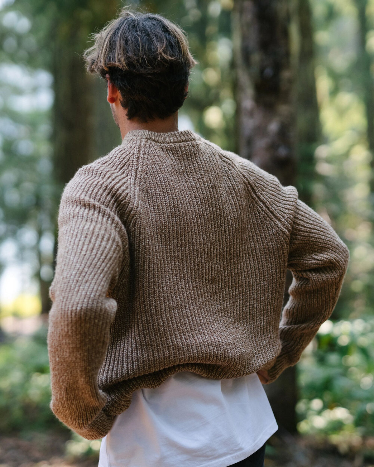 Fog Knitted Jumper - Stone - Lifestyle
