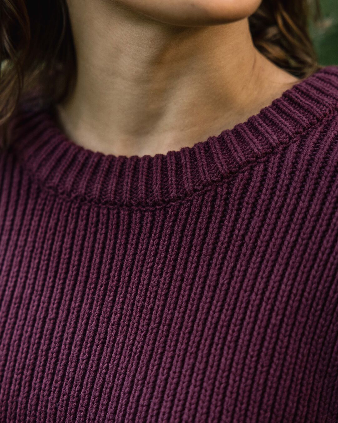 Gondwana Classic Knitted Jumper - Wine - Lifestyle
