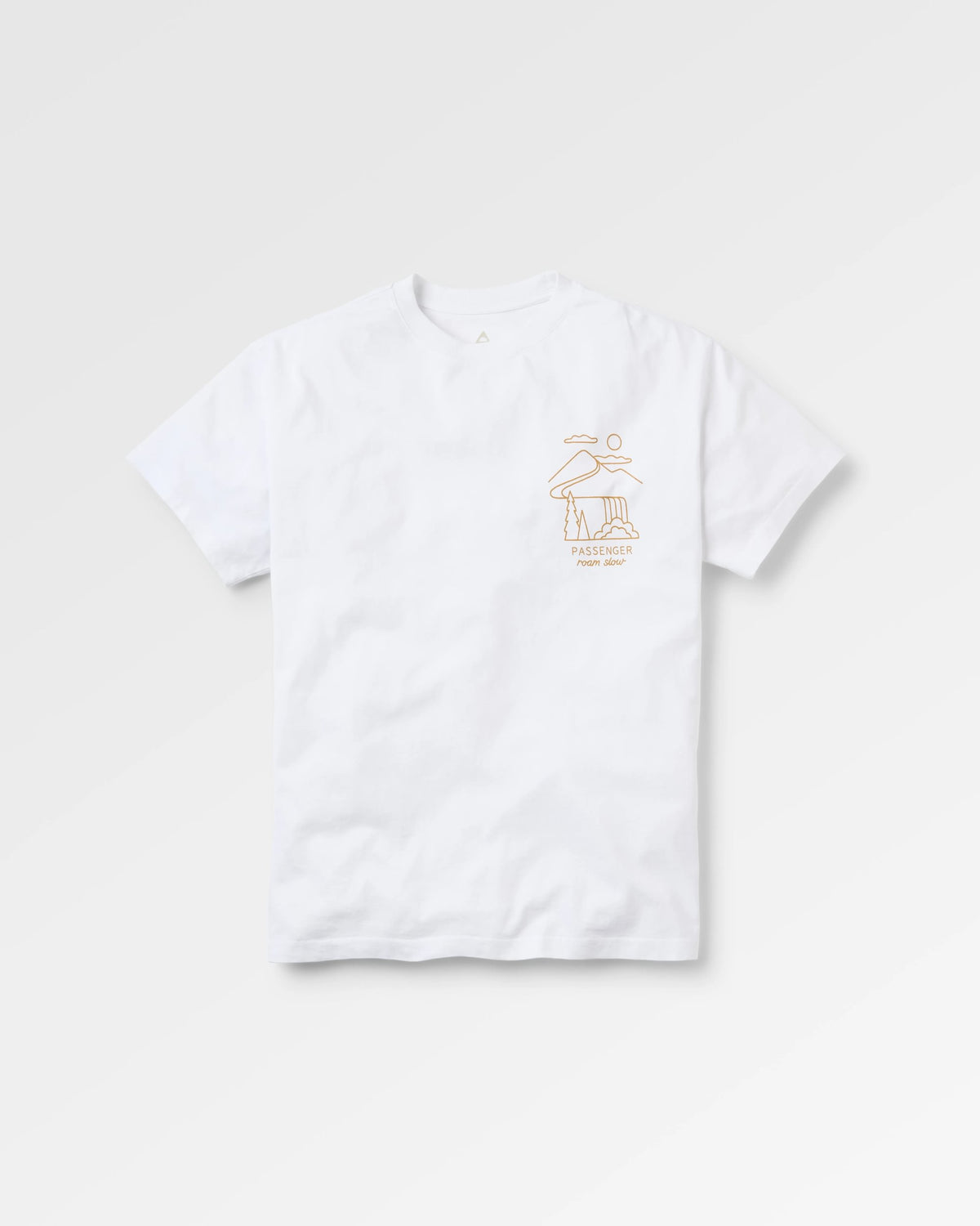 Slow Escape Relaxed Fit T-Shirt - White - Flatlay