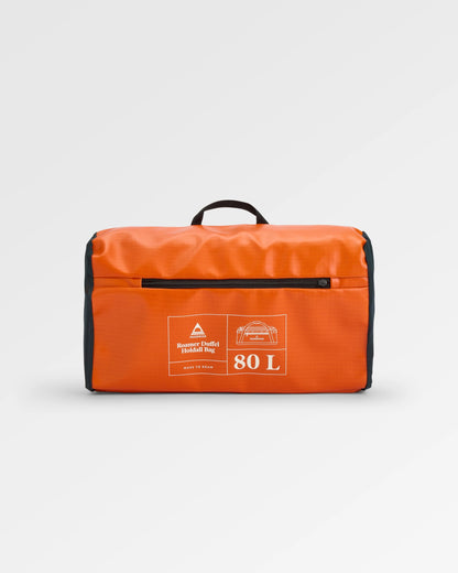 Roamer 80L Duffel Bag - Sunrise Orange - Flatlay