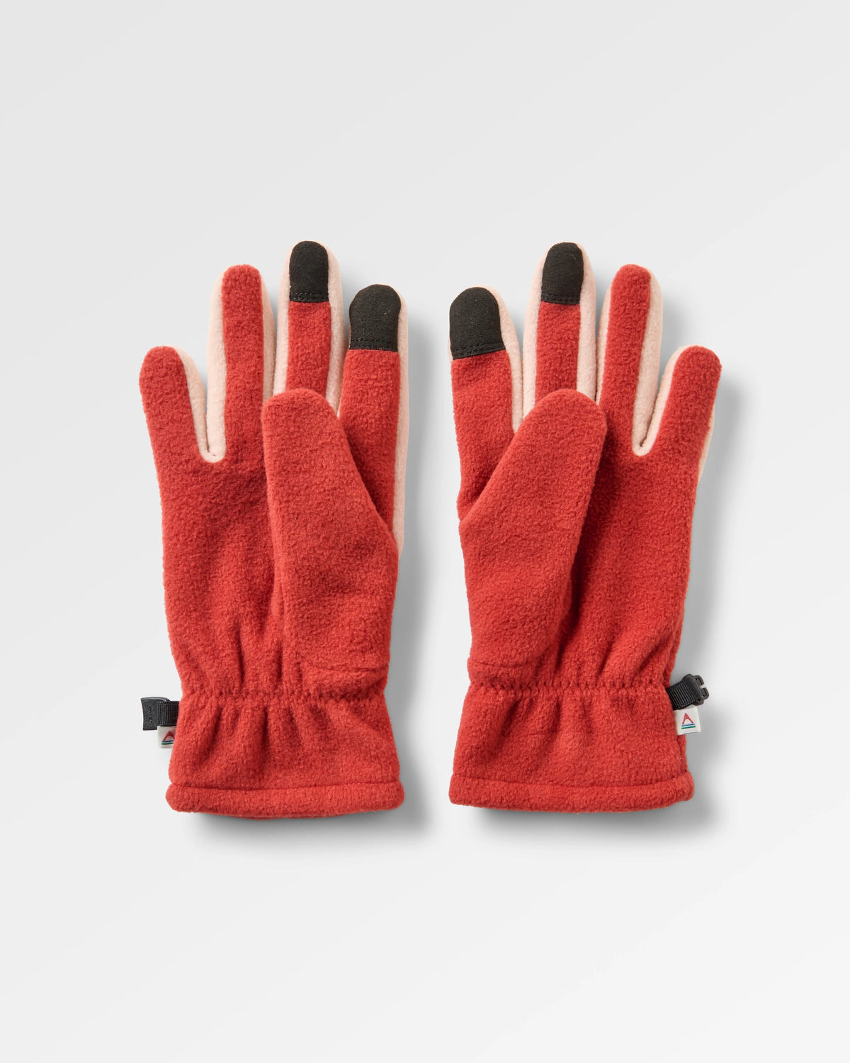 Daytrip Polar Fleece Gloves - Red Ochre/Blush - Flatlay