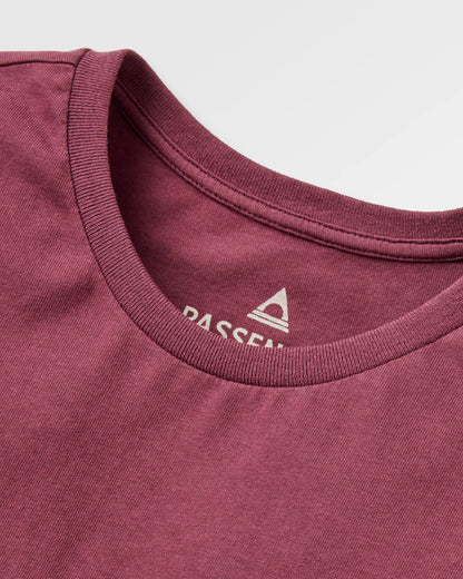 Odyssey Cotton T-Shirt - Fig - Flatlay