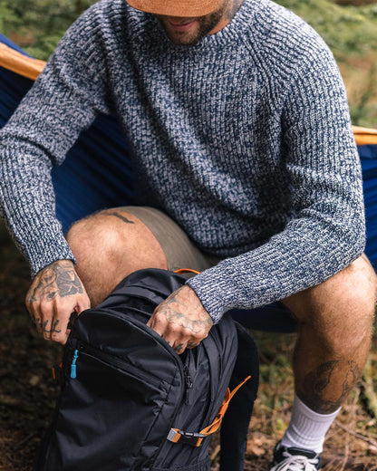 Fog Knitted Jumper - Grey Marl - Lifestyle