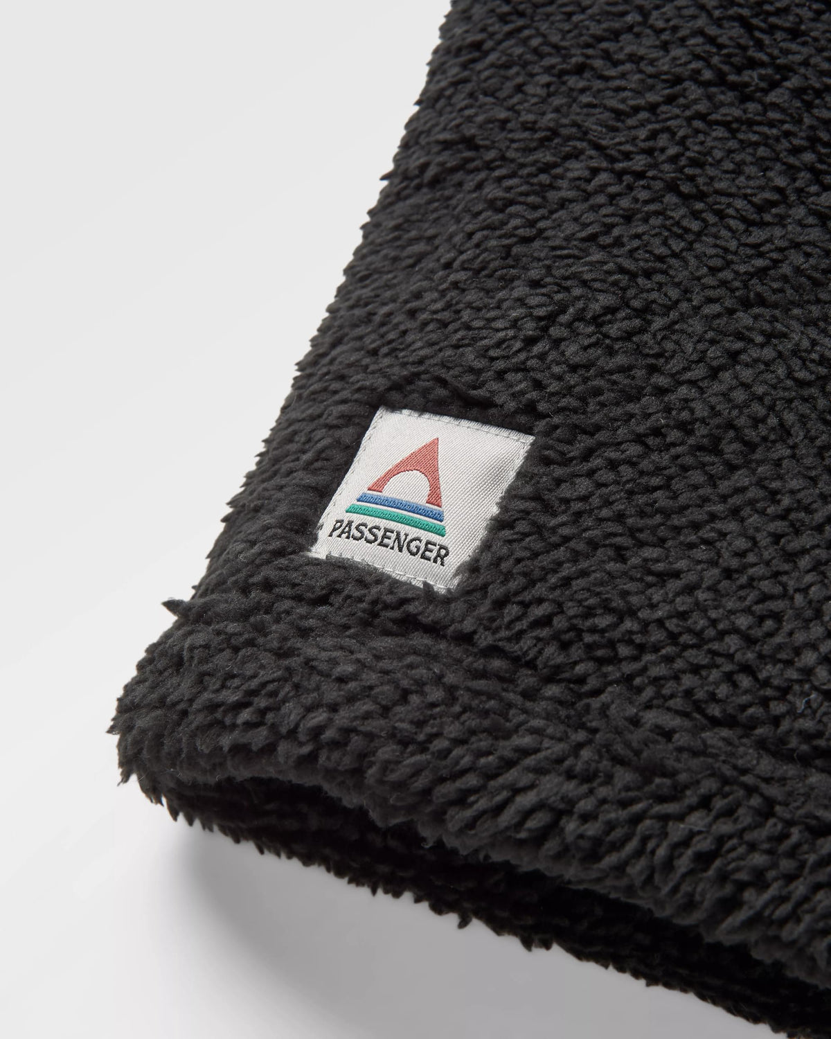 Ash Sherpa Fleece Snood - Black - Flatlay