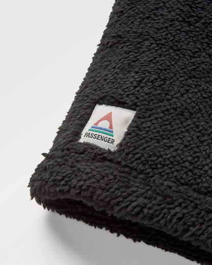 Ash Sherpa Fleece Snood - Black - Flatlay