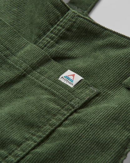 Meadows Cotton Cord Dungarees - Fir Tree - Flatlay