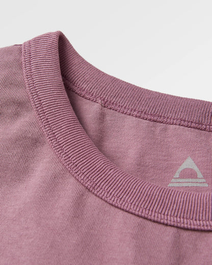 Heritage Relaxed Fit LS T-Shirt - Grape - Flatlay