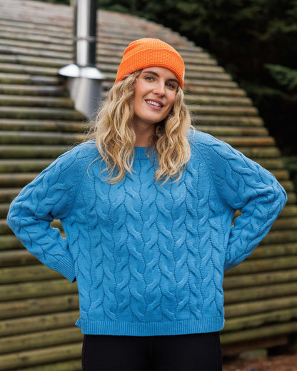 Comfort Knitted Jumper - Atlantic Blue - Lifestyle