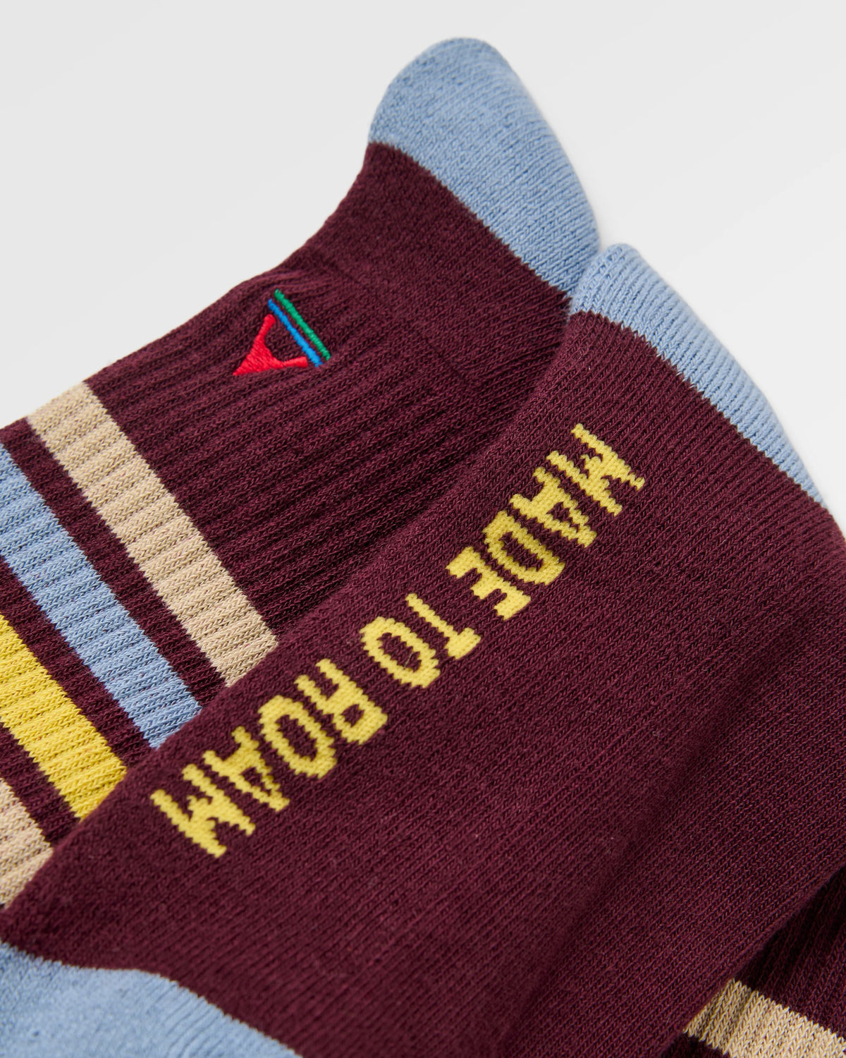 Classic Midweight Crew Socks - Fig - Flatlay