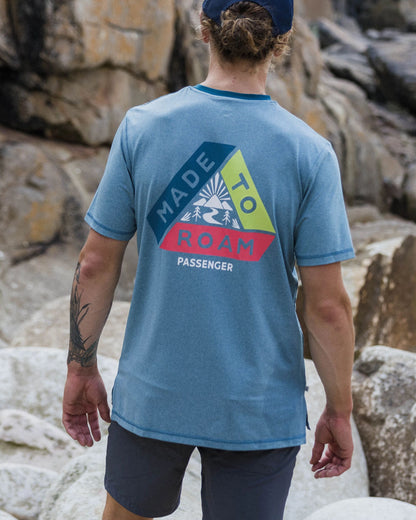 Classic Active T-Shirt - Blue Steel Marl - Lifestyle
