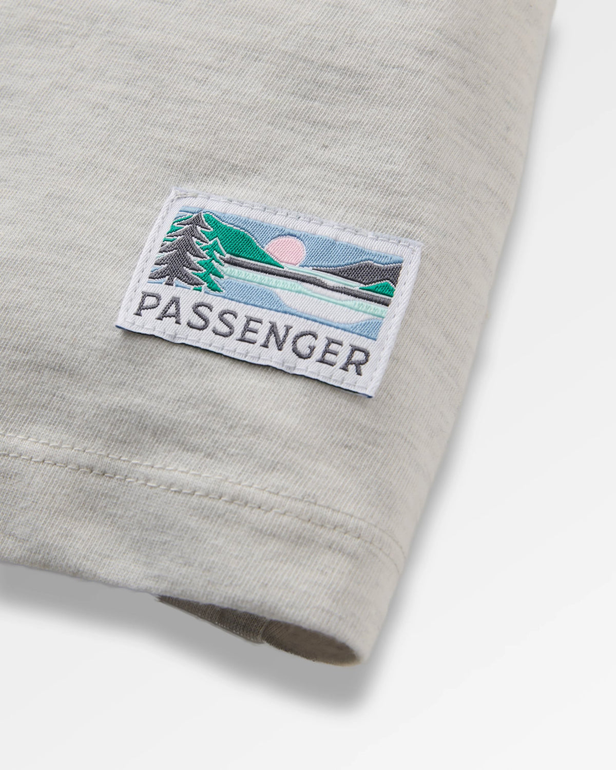 Legacy T-Shirt - Light Grey Marl - Flatlay