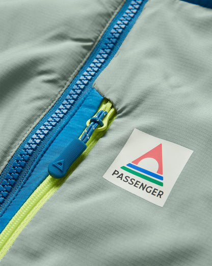 Shasta Lightweight Thermore® Insulated Jacket - Pistachio/Blue Steel - Flatlay