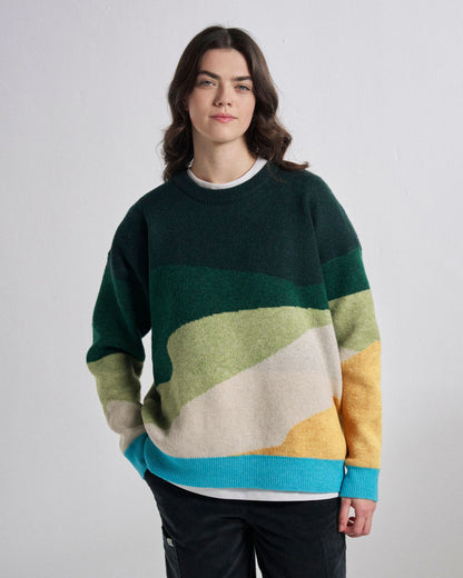 Scenic Knitted Jumper - Scenic Dark Fern - Studio Model