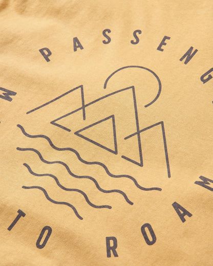 Escapism T-Shirt - Mustard Gold - Flatlay