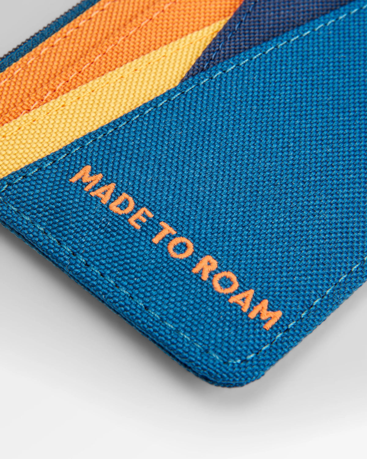 Mountain Card Holder - Tidal Blue Orange Multi - Flatlay