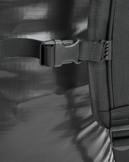 Roamer 80L Duffel Bag - Phantom Black - Flatlay