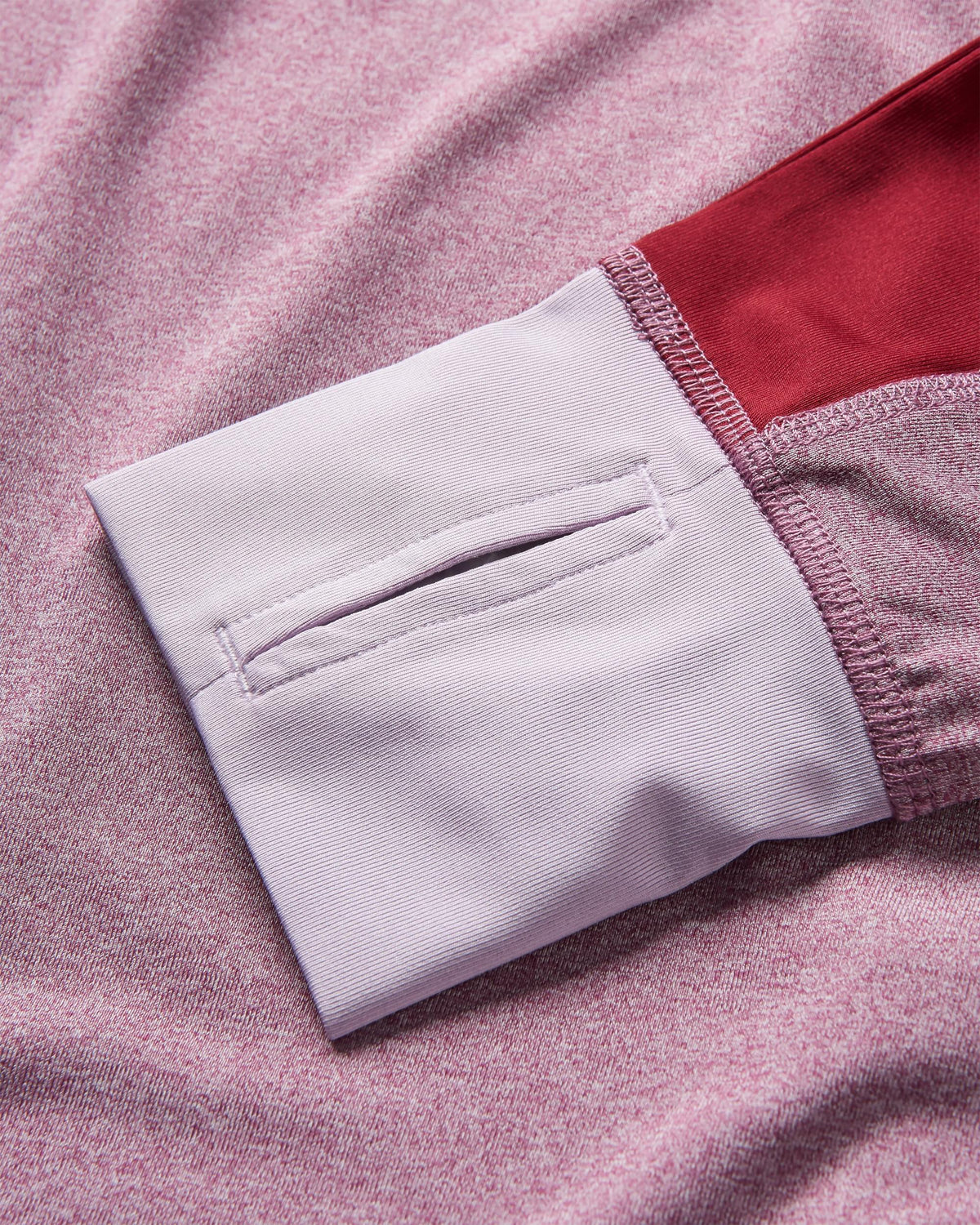Pacifica Active LS Top - Berry Marl - Flatlay