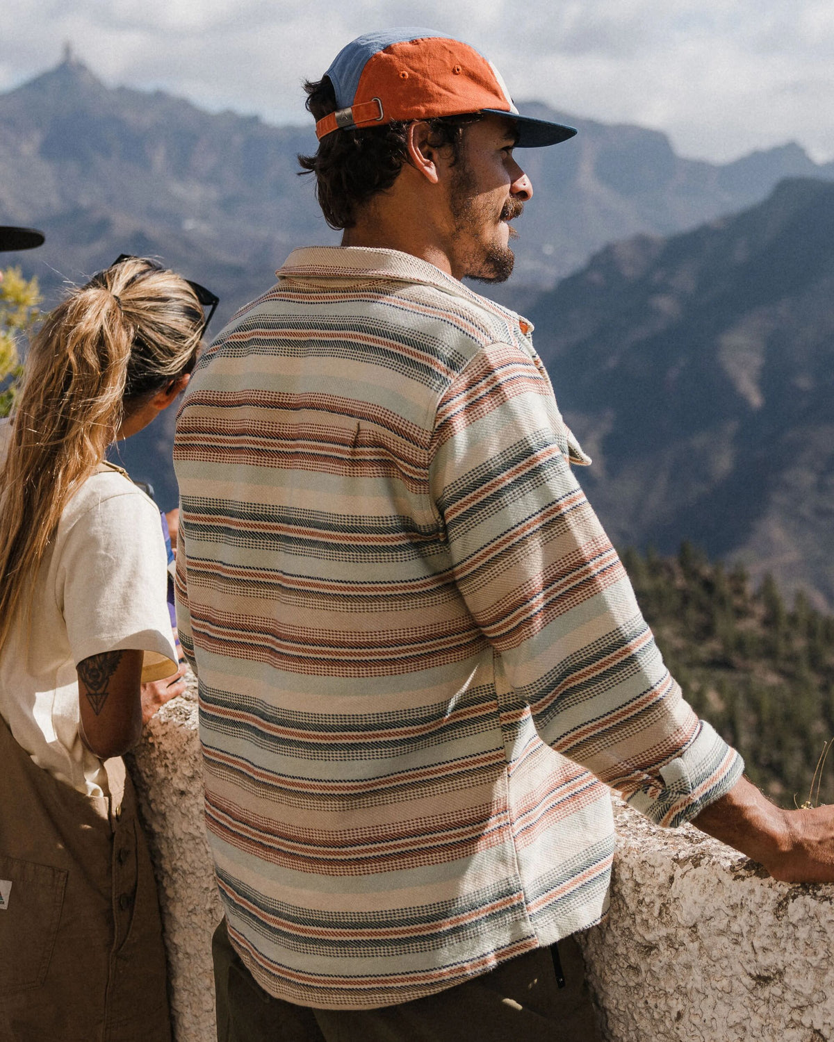 Island Twill Shirt - Birch Beach Stripe - Lifestyle