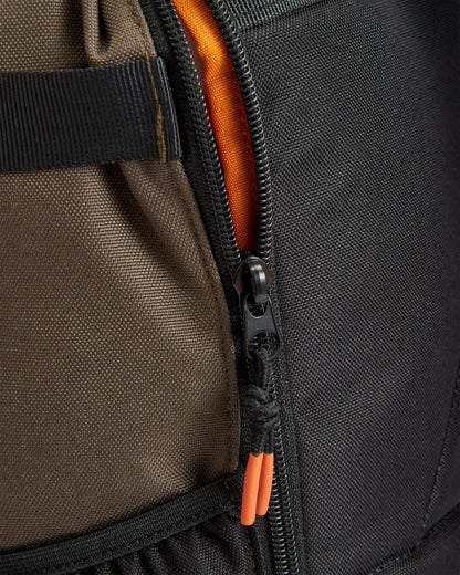 Boondocker 32L Backpack - True Black/ Khaki - Flatlay