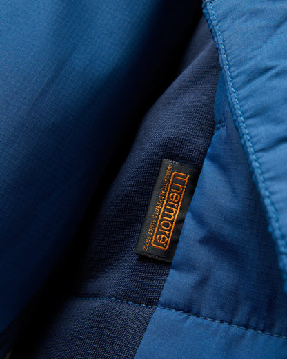 Daybreak Lightweight Thermore® Hoodless Jacket - Rich Navy/Storm Grey/Dark Denim - Flatlay