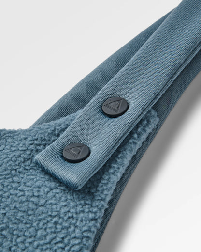 Campout Fleece Dungaree - Stormy Blue  - Flatlay