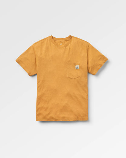 Heritage Relaxed Fit T-Shirt - Spruce Yellow Marl - Flatlay