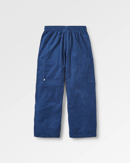 Someday Corduroy Trouser - Dark Denim - Flatlay
