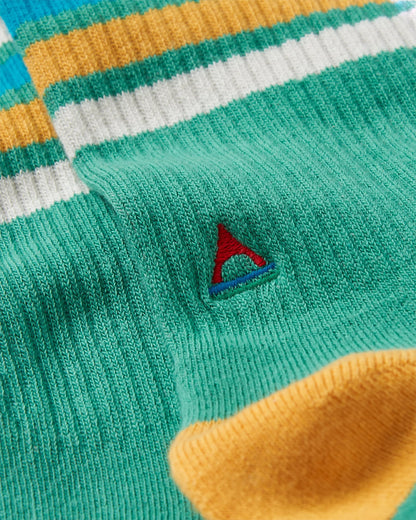 Classic Midweight Crew Socks - Arctic - Flatlay